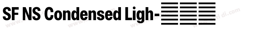 SF NS Condensed Ligh字体转换